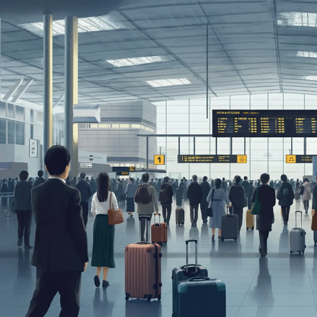 羽田空港大混雑のアイキャッチ画像