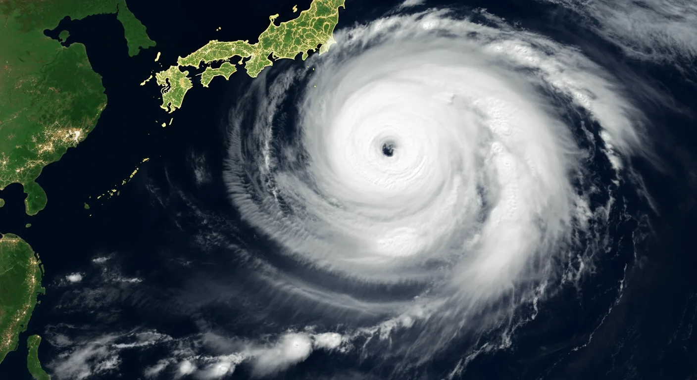 台風5号（ナーリー）2025年7月14日の衛星画像