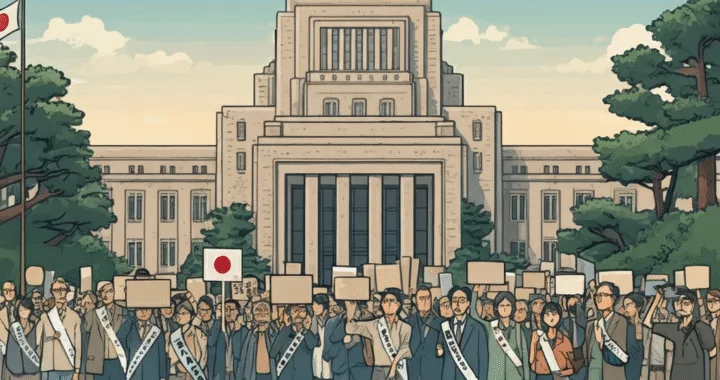 まさかの石破応援デモ！野党支持者200人が官邸前で異例の激励