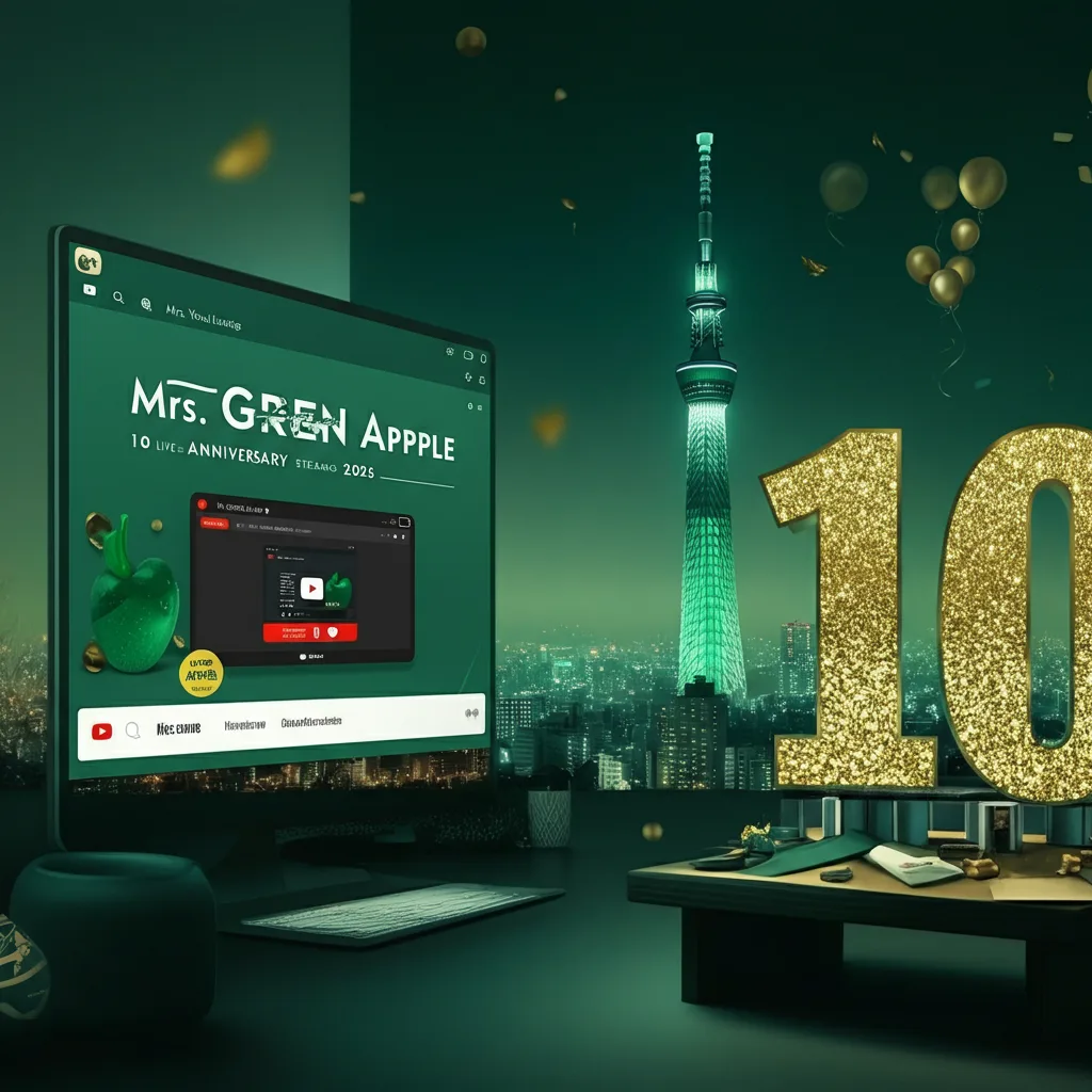 Mrs. GREEN APPLE 10周年記念生配信のアイキャッチ画像