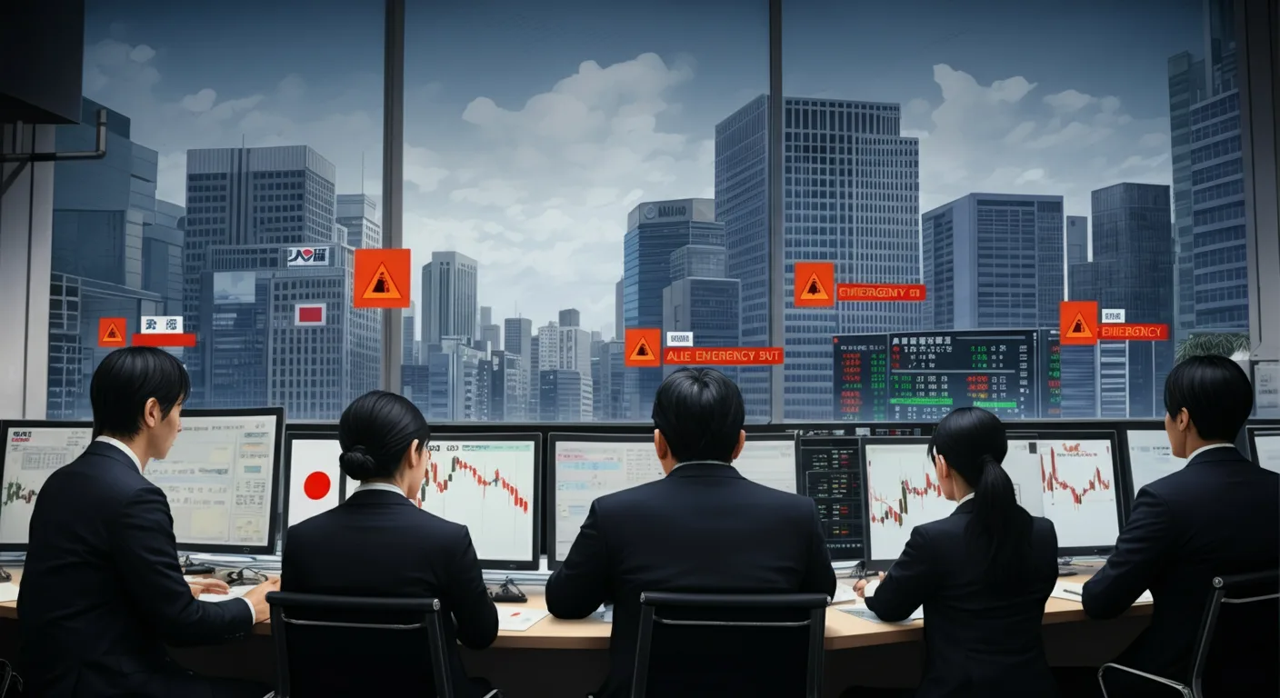企業の緊急対応を示すイメージ