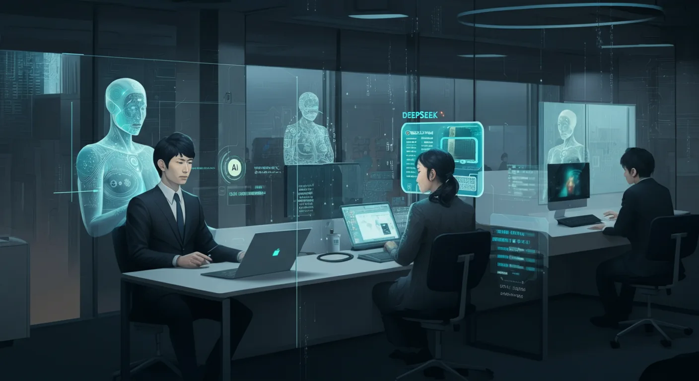 AIエージェントとDeepSeekテクノロジーのイメージ画像