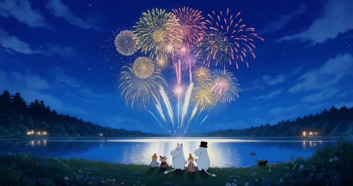 ムーミン111周年！8/9限定20分花火