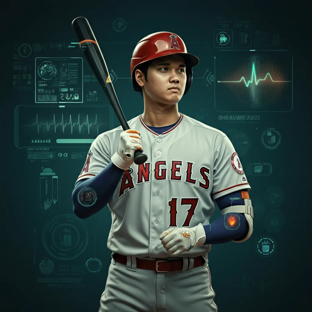 大谷翔平のAI体調管理システムとスポーツ革命のイメージ